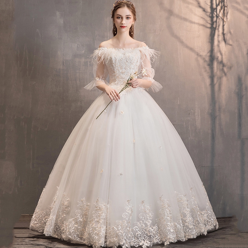 still white wedding gowns