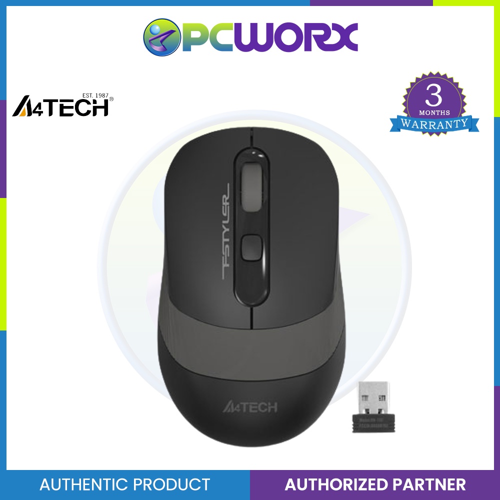 A4Tech FStyler FG11 2.4G Wireless Mouse Grey | Shopee Philippines