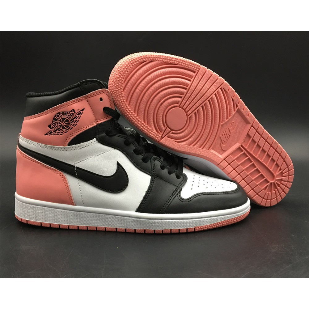 pink and black jordan 1