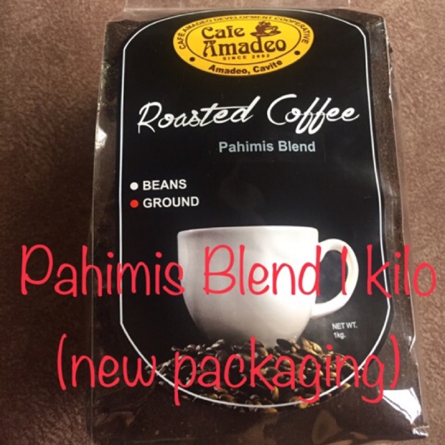 Cafe Amadeo Pahimis Blend Ground & Beans (Ordinary plastic) Shopee