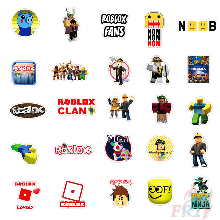 Roblox Series 01 Vr Games Dynablocks Stickers 50pcs Set Diy Fashion Luggage Laptop Skateboard Decals Doodle Stickers Shopee Philippines