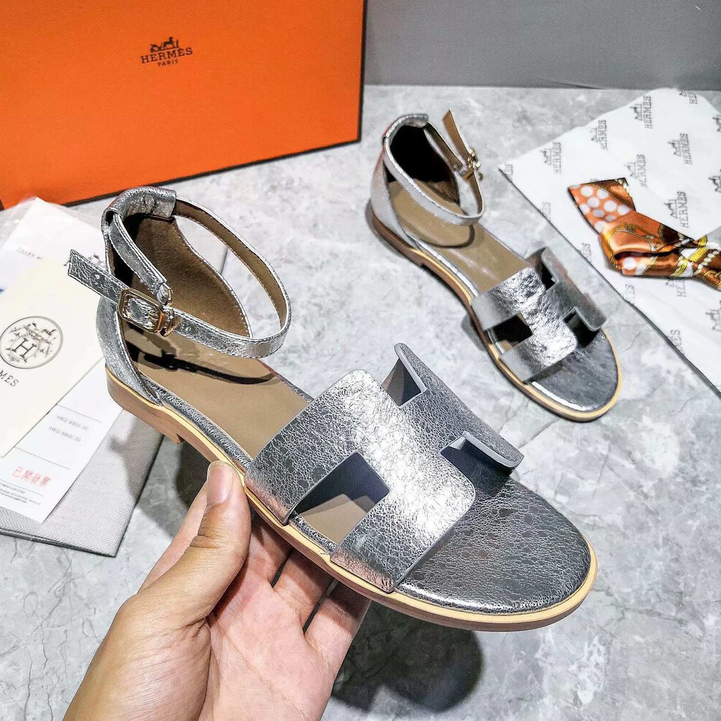 glitter hermes sandals