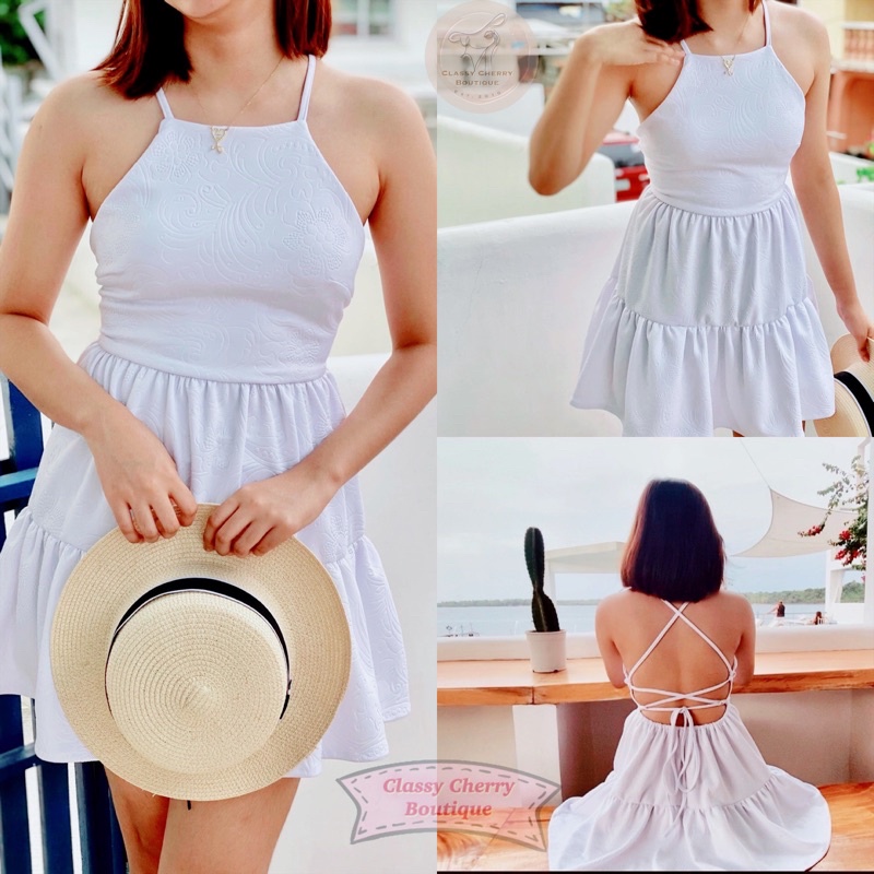 New CABANA DRESS/ Bangkok Dress A Line Dress Summer Halter Dress