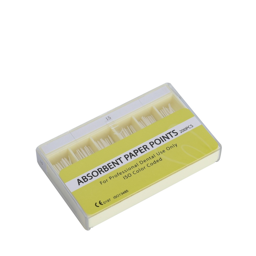 200Pcs Dental Absorbent Paper Points Sterile 7 Sizes For Dentist
