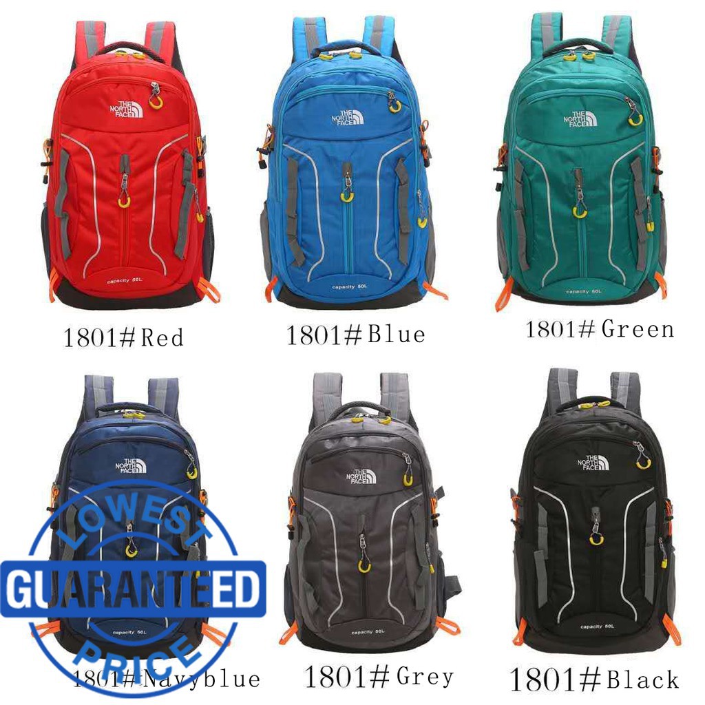 Hot Sale The North Face Hiking Travel Outdoor Backpack Capacity 50l 1801 Shopee Philippines