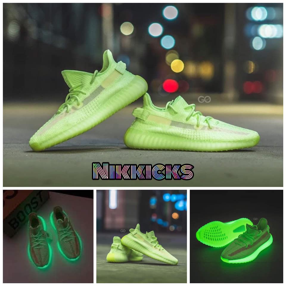 yeezy 350 reflective green