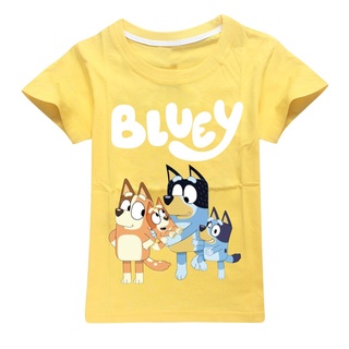 Bingo Bluey Cartoon Children's T-shirt Kid T-shirt Party T-shirt 100% Cotton Fashion Theme Gift #7