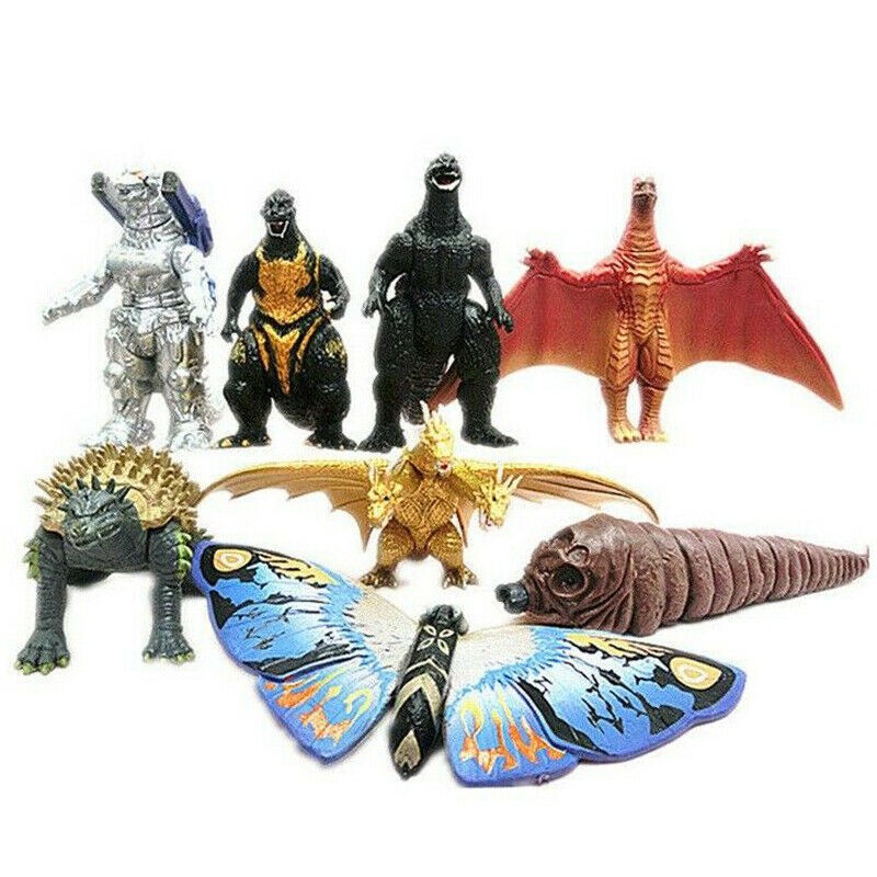 8pcs Set Godzilla 2 Mini Action Figures King Ghidorah Godzilla Model Kids Toy Shopee Philippines - small mecha king ghidorah roblox