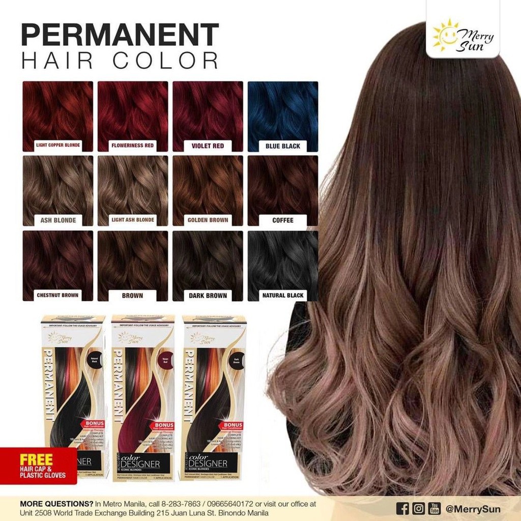 Merry Sun Permanent Hair Color Shopee Philippines