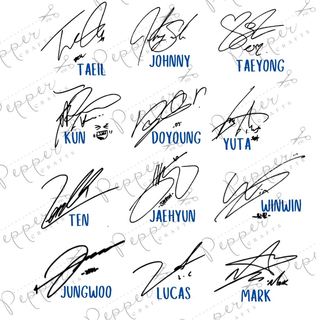 NCT Signature Holographic Decals Part 1 | Shopee Philippines