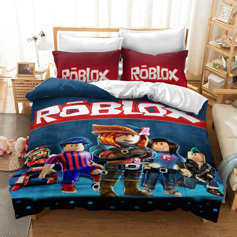 3d Printed Game Roblox Bedding Set Quilt Cover Pillow Shame Us Uk King Queen Shopee Philippines - roblox bedding full size