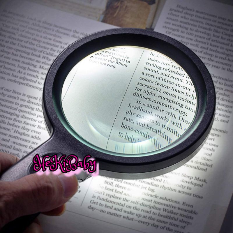 magnifying book light