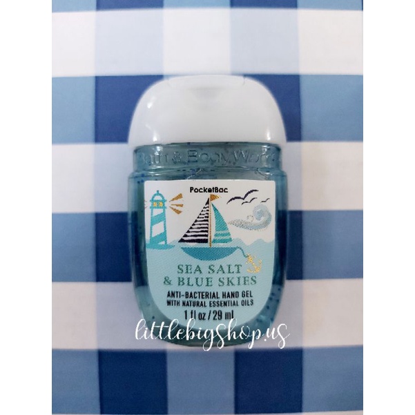 SEA SALT & BLUE SKIES Bath & Body Works Pocketbac AntiBacterial Hand