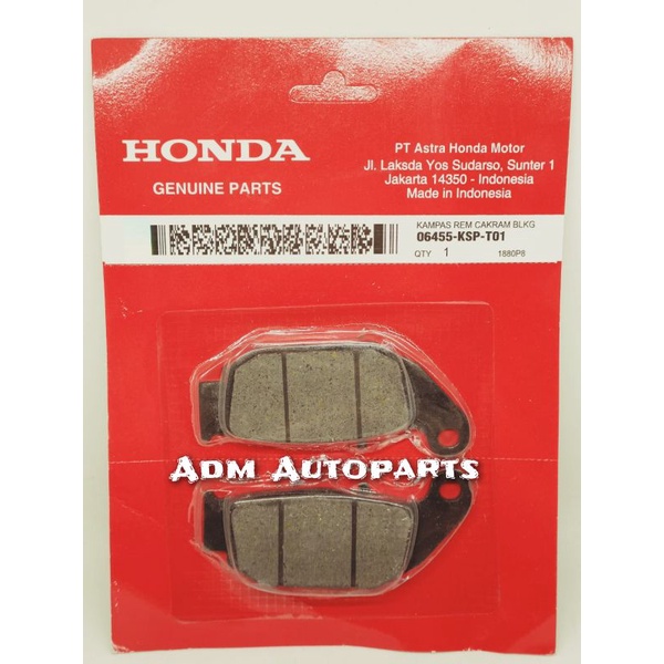Original Honda Rear Brake Pads CRF150L CRF150 CB150R New CBR150R