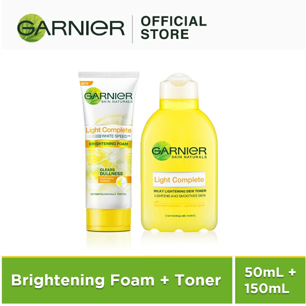 Garnier Light Complete Bundle Brightening Foam 50mL + Milky Lightening