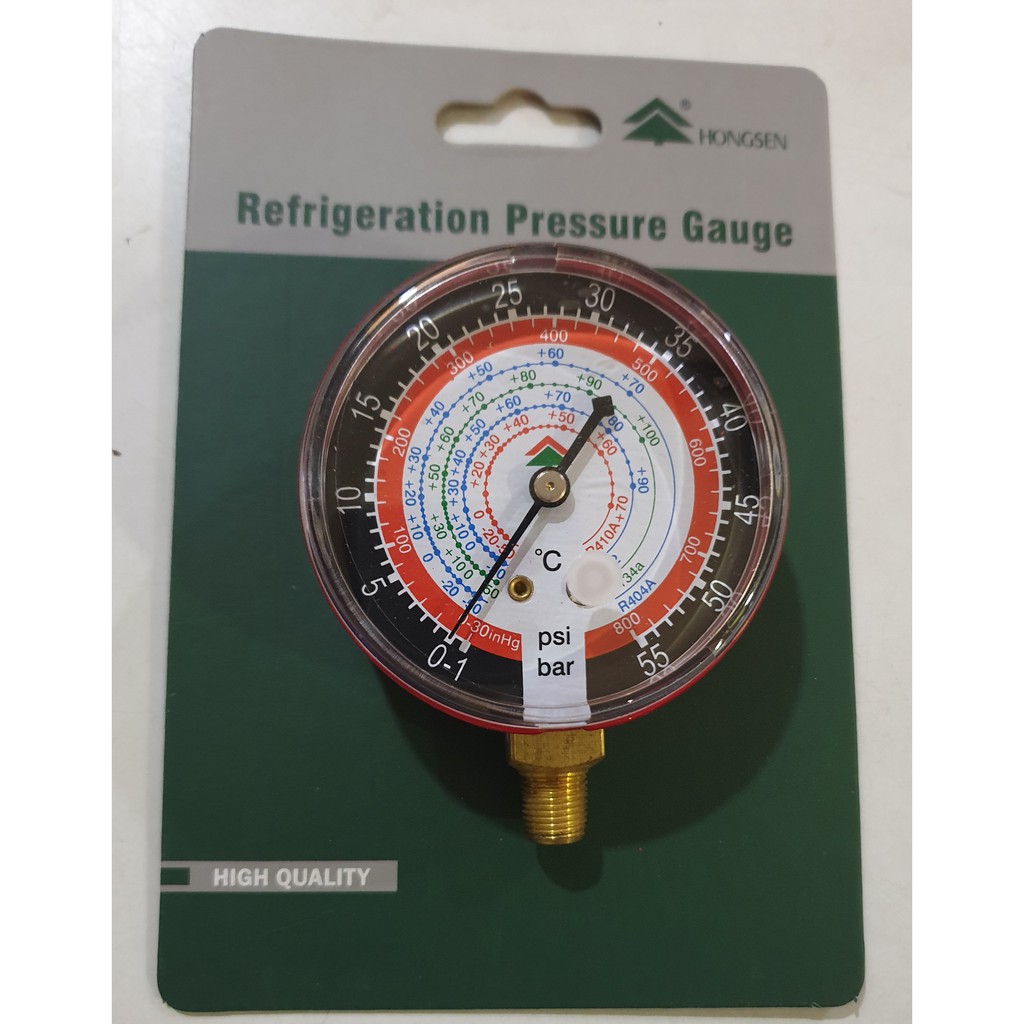 PRESSURE GAUGE FOR R410a REFRIGERATION HIGH SIDE (RED) Shopee