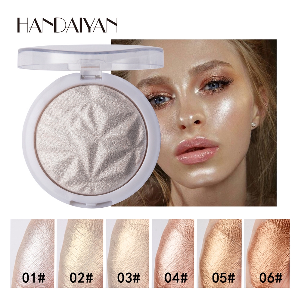 Handaiyan Glow Kit Highlighter Makeup Shimmer Powder Highlighter Palette Base Illuminator Highlight Face Contour Golden Bronzer Shopee Philippines