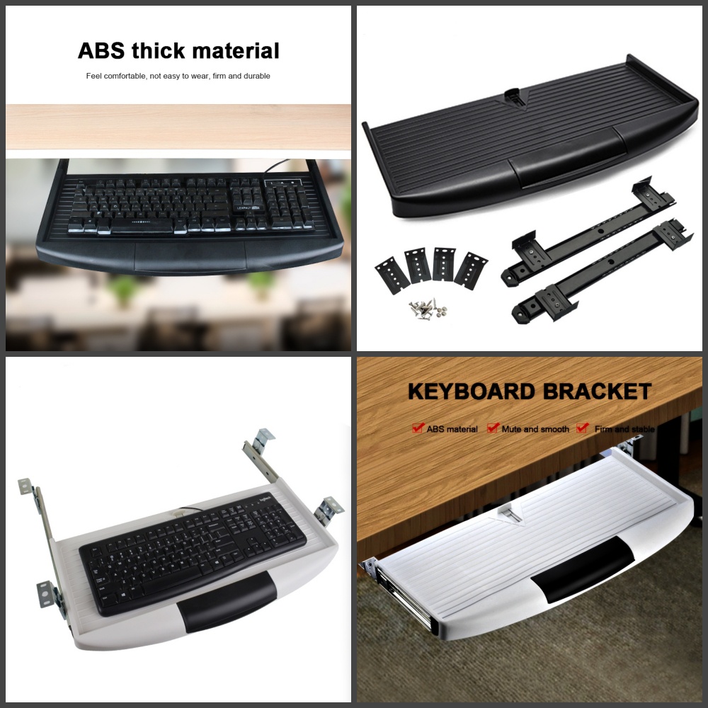 Keyboard Tray Keyboard Drawer with Universal Heavy Duty Slide Rail