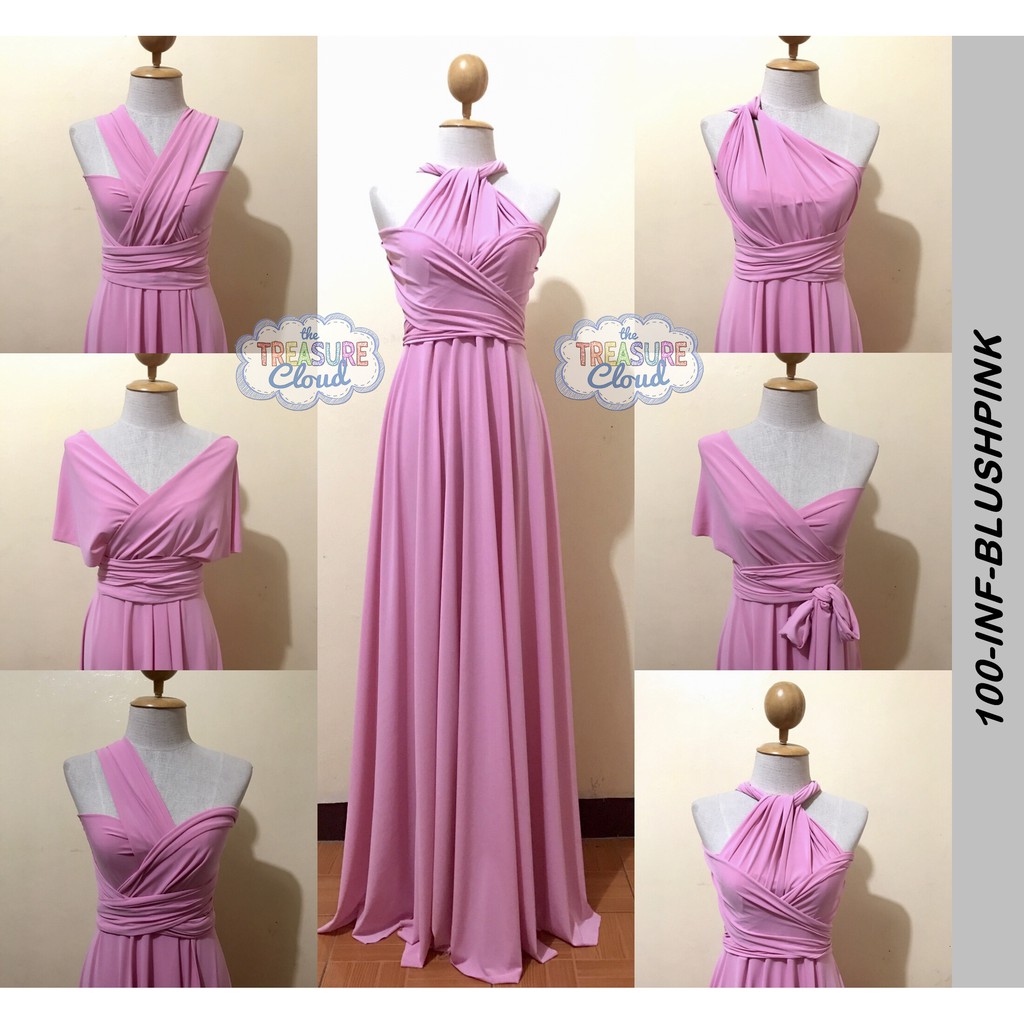 infinity dress pink