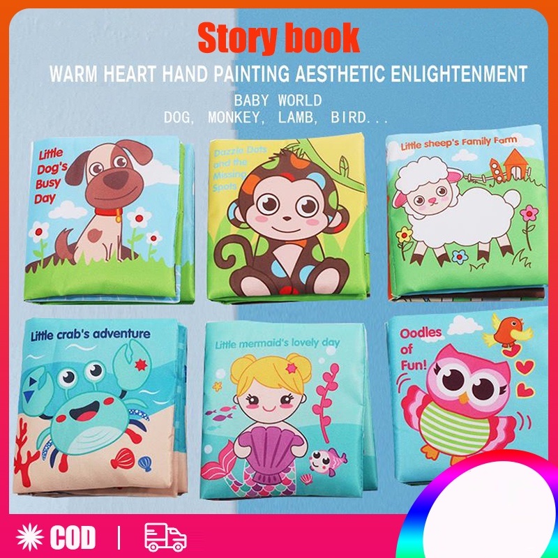 Baby Story book Cloth Book Early Educational Books Improve Baby Intelligence Bedtime Story Books