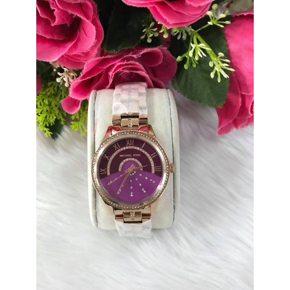 michael kors lauryn rose gold watch