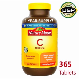[USA] Nature Made Vitamin C 1000mg x 365 Tablets VALUE PACK 1 Year Supply!