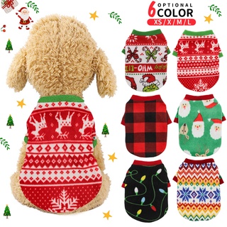 Pet Dog Christmas Clothes Santa Claus Dog Costume Winter Puppy Pet Cat Coat Jacket Dog Suit with Cap Warm Clothing For Dogs Cats