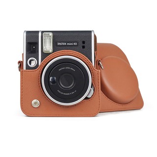 【Free Sticker】Camera Case Bag Retro PU Leather Cover Carry Shell For Fujifilm Instax Mini 40 #4