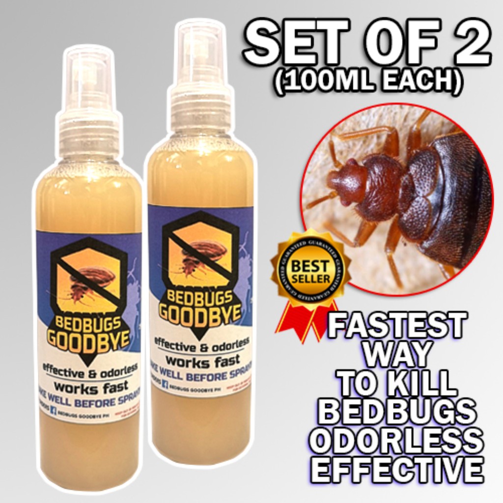 Bedbugs Goodbye Spray Natural Bed bugs Killer effective odorless 100ml