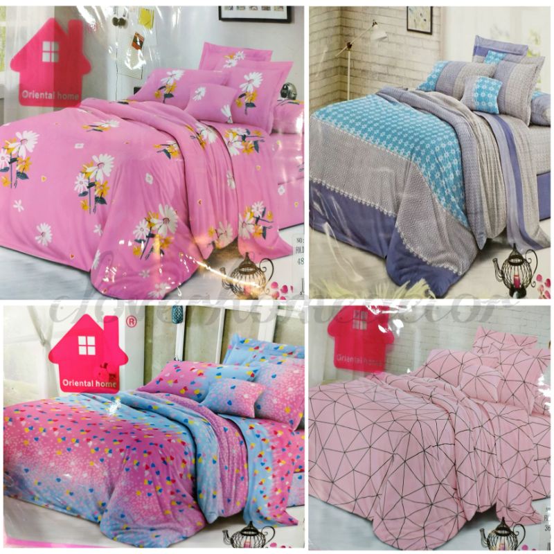 Printed Fitted Bedsheet Cotton Printed Material Assorted Design(B75) 4sides Garter