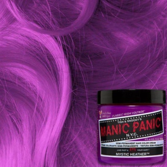 Manic panic mystic heather on dark hair Manic Panic Nyc On Twitter We Dye For Hairgasmsbynico S Custom Creation Using Our Classic Hair Color Creams In Mystic Heather Cotton Candy Pink Dark Star Blue Steel And Manicpanicpro Violet Velvet Professional