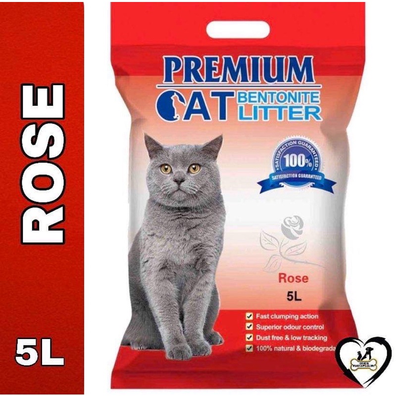 Premium Cat Litter 5L or 4kg (ROSE SCENT) Shopee Philippines