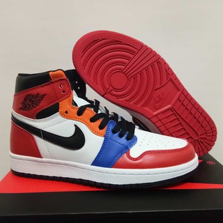 red white and blue air jordan 1