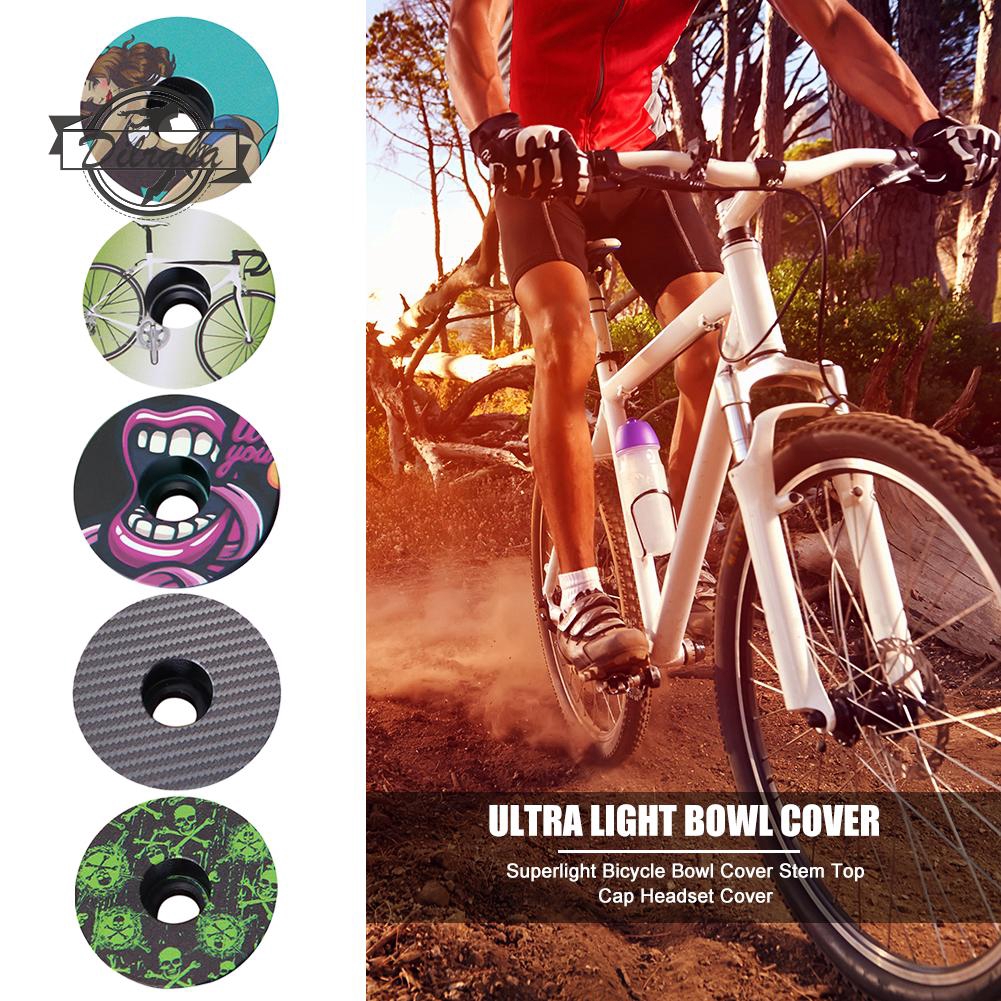 MagiDeal Aluminum Alloy Road MTB Bike Headset Top Cap Cover Stem Accessories for MTB Road Bike Bicycle