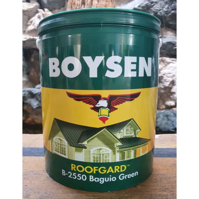Roofgard B2550 Baguio Green 4L Boysen Acrylic Gloss Roof Paint