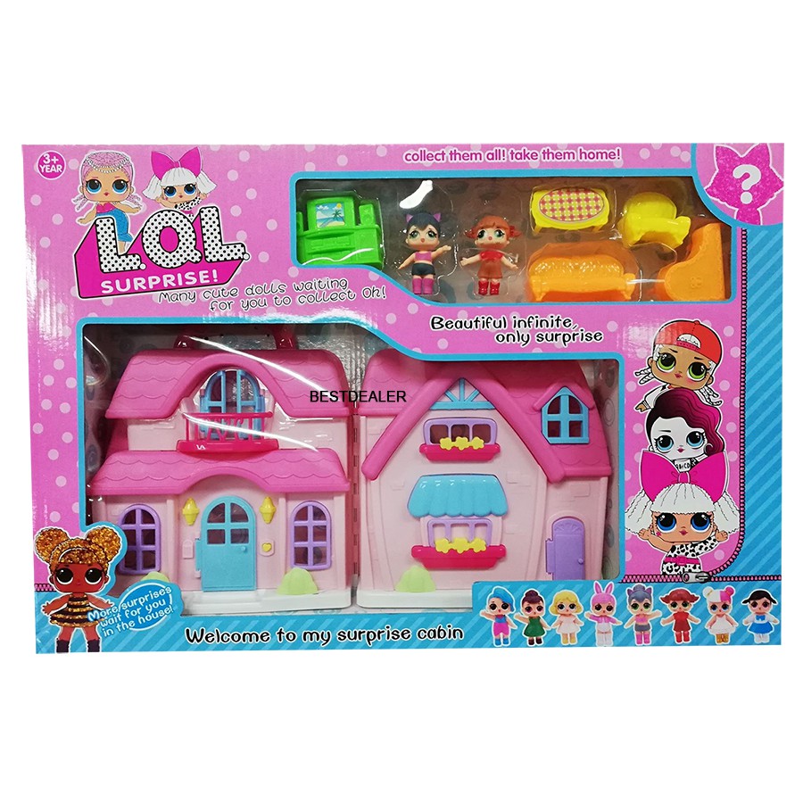 lol surprise wooden doll house