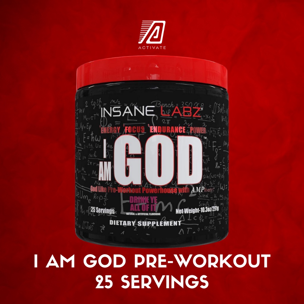 Insane Labz Pre Workout I Am God High Stim Pre Workout Powder Loaded With Creatine Shopee Philippines