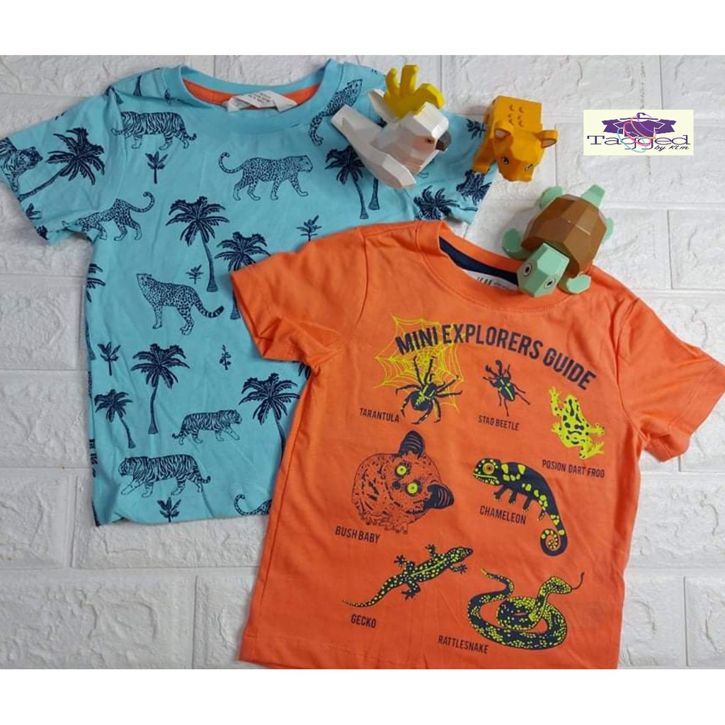 New H M Overruns Boys T Shirts For Age 1y To 10y Old Shopee Philippines