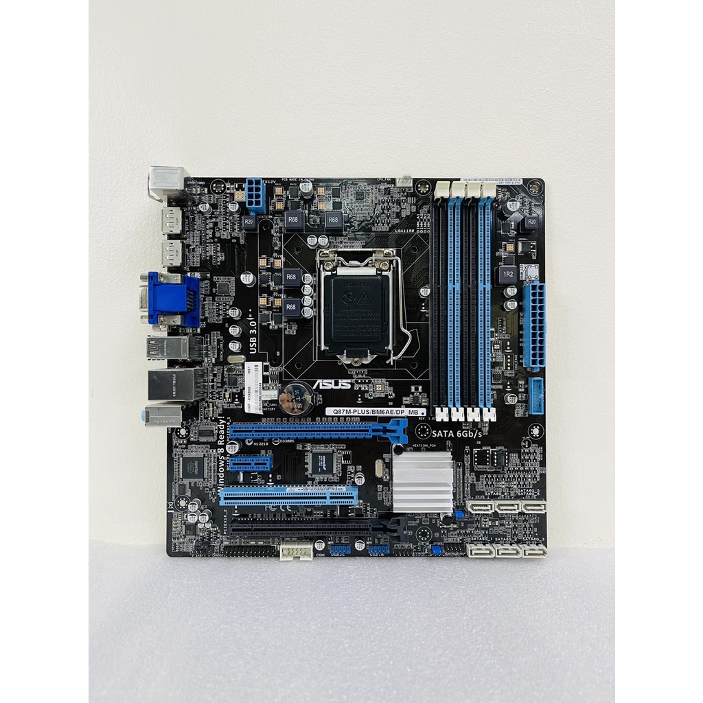 ASUS Q87MPLUS/BM6AE/Desktop 4TH GEN Motherboard Q87 Socket LGA 1150 i3