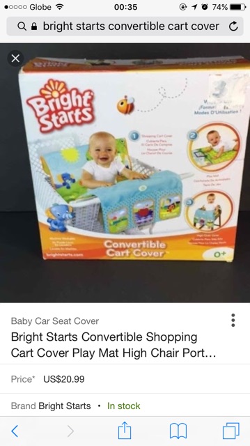 bright starts shopping cart