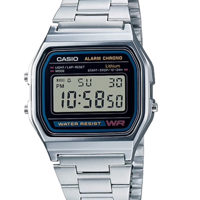 casio a158 silver