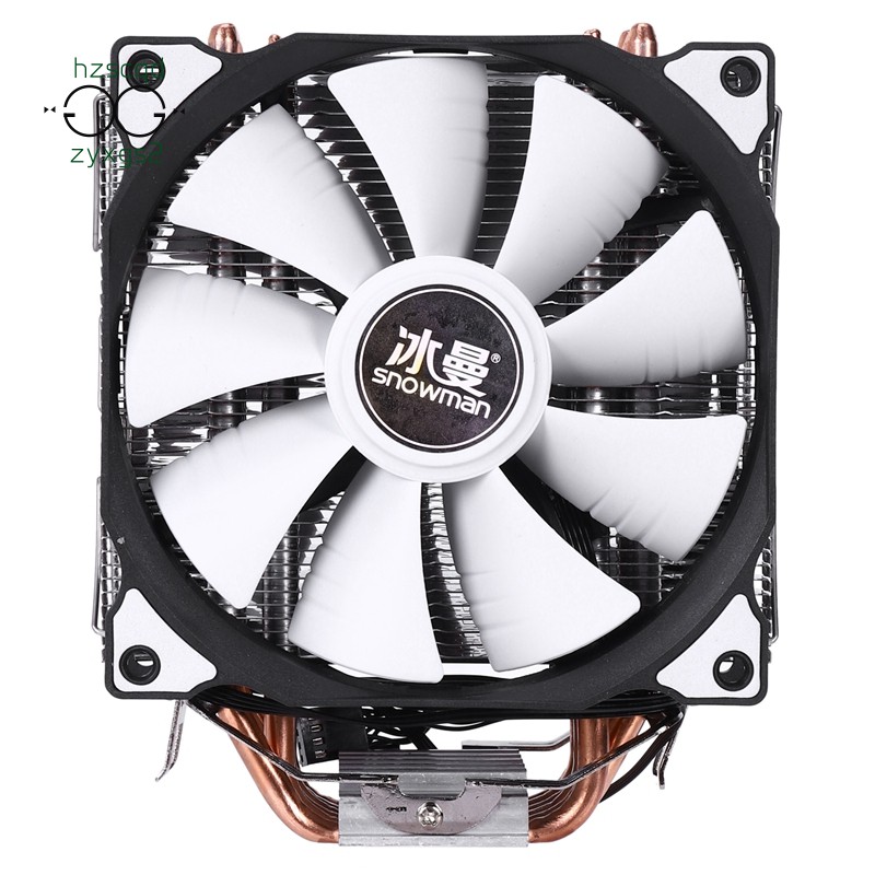 SNOWMAN M-T6 4PIN CPU Cooler Master 6 Heatpipe Double Fans 12cm Cooling ...