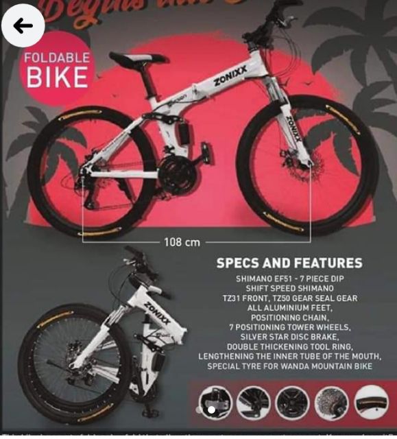 zonixx foldable bike price