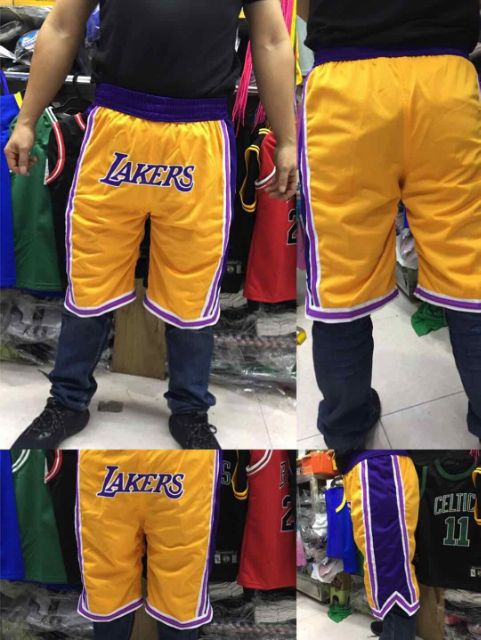 lakers checkered shorts