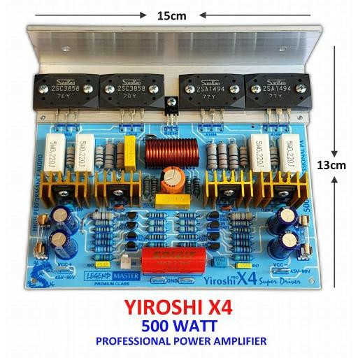 Yiroshi X4 500W Power Amplifier Kit Yiroshi X 4 Tr Original Sanken