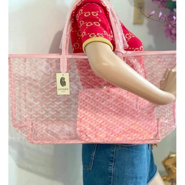 goyard clear tote bag