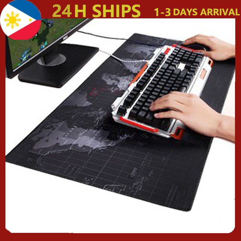 Mouse Pad Extended Mousepads World Map Mousepad Waterproof Large Desk