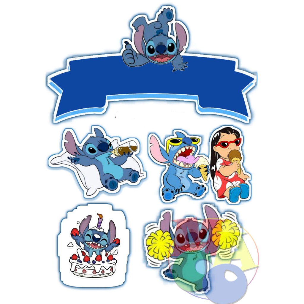 Stitch Theme Cake Toppers Shopee Philippines