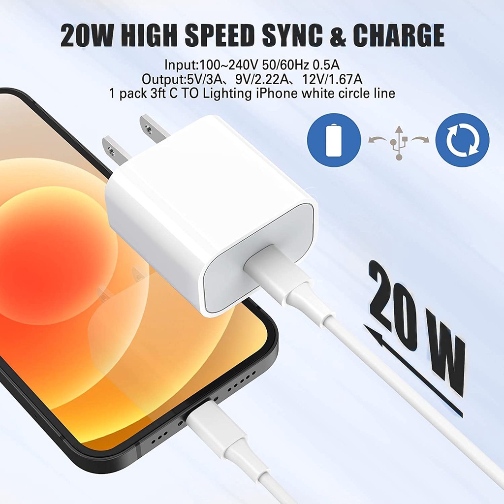 Charger Adapter Fast Charging 20W PD