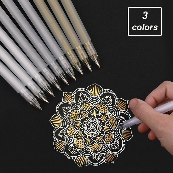 White Gel Pen, Mandala White Pen for doodling and projects